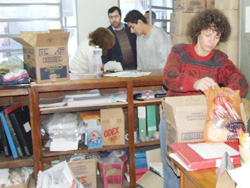 Donaciones que llegaron a la División de Bienestar Social