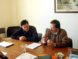 De visita en la sede de OPI, Bordaberry se comprometió a trabajar, sin hacer promesas