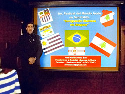Uruguay representado en evento Sudamericano de cultura árabe