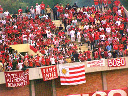 En medida acertada, la Policía retiró una bandera uruguaya con franjas rojas