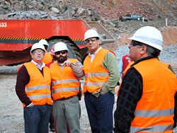 El Senador Tabaré Viera visitó la Minera San Gregorio de Minas de Corrales