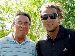 Un riverense junto a Diego Forlán en la 2ª edición de torneo de golf benéfico