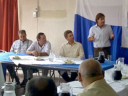 Diputados Luis Lacalle Pou y Álvaro Delgado visitaron Rivera