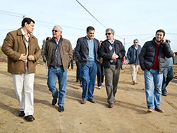 Recorridas de obras por parte del Intendente Osorio y Directores Generales de la comuna