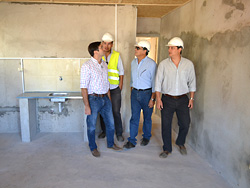 Recorrida por las obras de las viviendas del Cerro del Estado