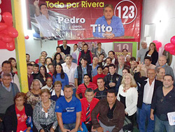 Reunión de dirigentes de la Lista 123 y Vamos Rivera