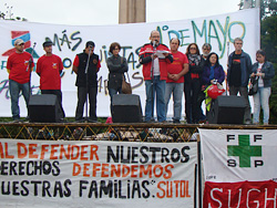 Se realizó en la Plaza Internacional el acto del Día de los Trabajadores