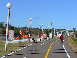Quedó inaugurada la ciclovía de ingreso a la frontera