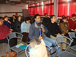 Profesores del liceo Nº 4 en videoconferencia con consejeros de Secundaria por mal estado de conservación del centro educativo