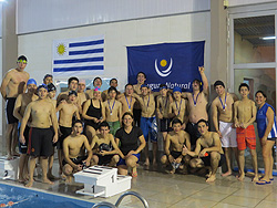Actividades en la piscina de la Plaza de Deportes de Rivera