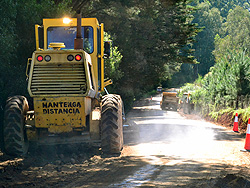 Intendencia inició tareas de reacondicionamiento del camino a Lagos del Norte