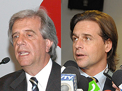 Habrá balotaje entre Vázquez y Lacalle Pou