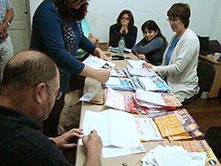 Etapas finales del conteo de votos en Rivera