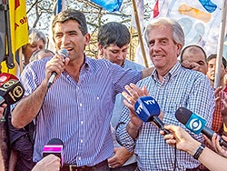 Fórmula frenteamplista en final de campaña en Rivera