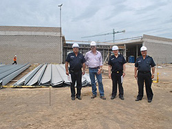 Visita de los miembros del Comando de Jefatura a obras del Melancia Shopping