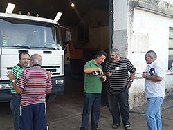 Amarilla recorrió el Corralón y se reunió con el Director Departamental del MIDES