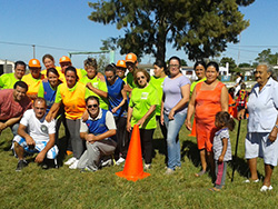 Encuentro de aeróbica y recreación deportiva en la localidad de Masoller