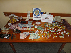 Incautan 1,15 kilogramos de pasta base y 222 gramos de cocaína y de marihuana