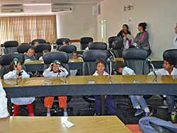 Escolares de 1º año de la Escuela Nº 88 visitaron la Junta Departamental de Rivera