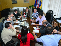 Primera reunión de Directores Generales con el Intendente y el Secretario General