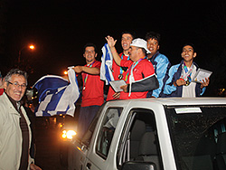 Rivera se vistió de fiesta, en recepción y homenaje a sus atletas especiales