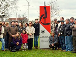 Recuerdo y homenaje a Juan C. Rodríguez en la Plaza de los Inmigrantes de Tranqueras
