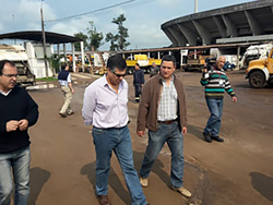 Intendente y Secretario General recorren Talleres y Cantera Municipal