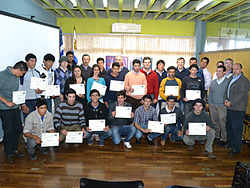 Unidad de Desarrollo realizó la entrega de certificados del Curso de Alambrador