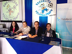 Escuelita “Pelota de Trapo” firmó convenio con la Fundación Celeste y aspira a más