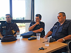 Visita del Jefe de Policía a la Sub Comisaría de Santa Isabel