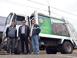 Minas de Corrales recibe un camión compactador para la recolección de residuos