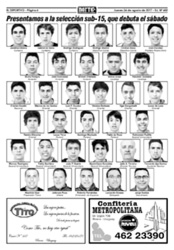 El sábado debutará la celeste sub-15 en el clásico del norte