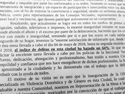 Alcaldía de Tranqueras entregó bandera de la ciudad y carta al Ministro Bonomi