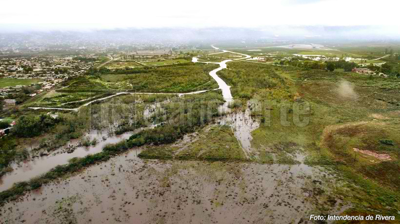 Cauce del arroyo Cuñapirú, zona sur de la ciudad de Rivera